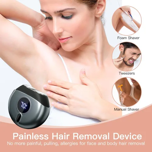 Miniatura 6 de Maquinillas de afeitar eléctricas para mujeres, depilación facial para mujeres, dispositivo portátil de depilación, recortadora de bikini sin dolor