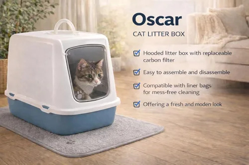 Miniatura 2 de Beeztees Oscar - Sartén para gatos, color verde claro