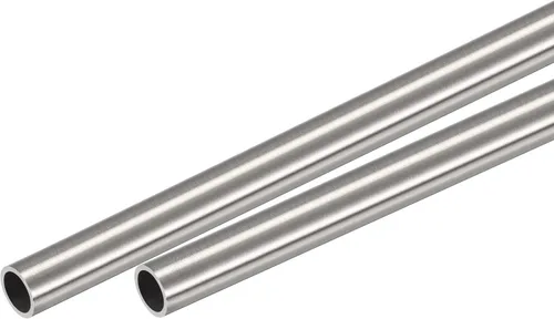uxcell Tubo redondo de acero inoxidable 304 0.394 in OD 0.039 in espesor de pared 11.811 in longitud 2 piezas