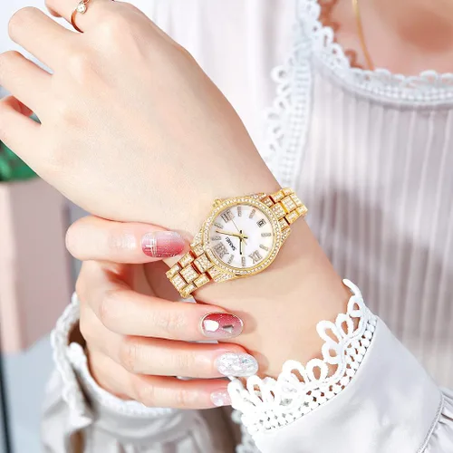 Miniatura 3 de SKMEI Lady Watches for Women Female Bling Dress Fashion Luxury Diamond Business Casual Analog Quartz Waterproof Stainless Steel Wristwatches Gifts