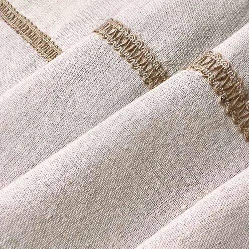 Miniatura 4 de Cenefa de lino de algodón para ventanas con ribete de encaje de arpillera rústica de 12 pulgadas, cenefa de cocina con bolsillo para barra, cortina