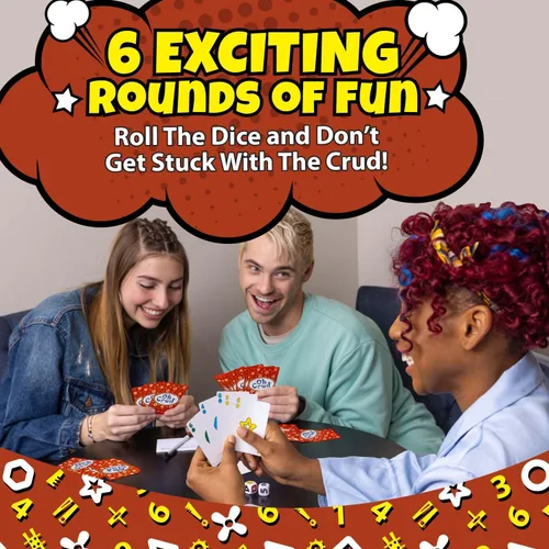 Miniatura 8 de Oh Crud Deluxe Edition: Mazos Rojos y Azules para 2 a 12 Jugadores: Un Juego de Cartas y Dados de Bazas (Principalmente). Juego Familiar