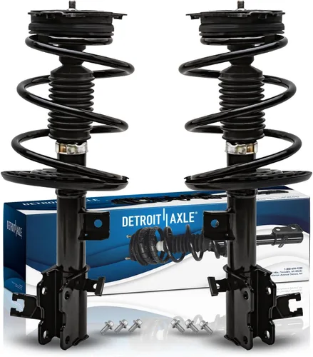 Miniatura 46 de Detroit Axle - Puntales 4WD para Ford Expedition Lincoln Navigator 1997-2002, 4 puntales completos con muelle helicoidal delantero trasero 1998 1999