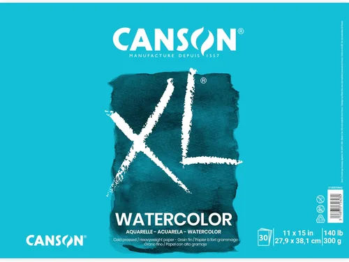 Miniatura 8 de Canson XL Series Cuaderno de acuarela, papel blanco pesado, encuadernación con resorte lateral, 30 hojas, 9x12 pulgadas