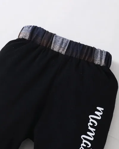 Miniatura 6 de Renotemy Conjunto de ropa para bebé recién nacido, conjunto de ropa con estampado de letras para niño