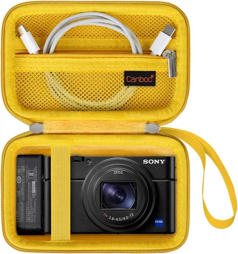 Miniatura 8 de Canboc Funda de transporte para cámara digital compacta Sony RX100 VII/ RX100 VI/ RX100 V/ RX100 IV/ RX100 III, bolsa para cámara de vlogging tipo