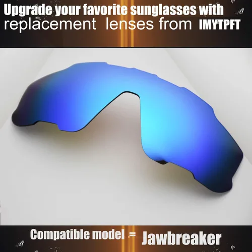 Miniatura 3 de CompatibleReemplazo para Lentes Oakley Jawbreaker AzulNegro Polarizado