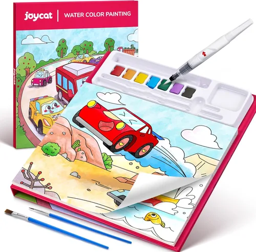 Miniatura 10 de JoyCat Libros de colorear con pintura y agua para niños pequeños, juegos de pintura acuarela para niños de 3-5 4-8 años, juguete de dibujo