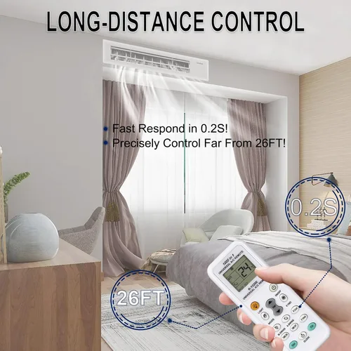 Miniatura 4 de K-1028E Control remoto universal de aire acondicionado para LG, Midea, Fujitsu, Panasonic, Samsung Air Condition, 1000 en 1 controlador de A/C