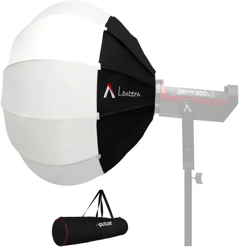 Aputure Modificador de luz suave para farol, 26 pulgadas, ajuste rápido, plegable, luz espacial Aputure mejorada para 300D Mark II 120D 120T 120D