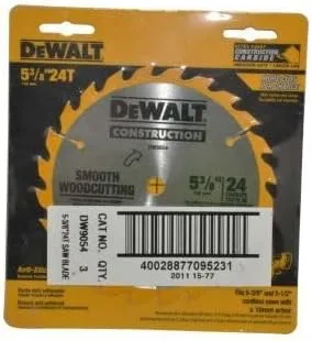 Miniatura 3 de DEWALT Hoja de sierra circular, 5 38 pulgadas, 24 dientes, corte de madera (DW9054)