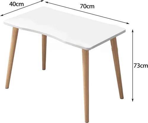 Miniatura 2 de Escritorio de computadora de 27 pulgadas, diseño ergonómico moderno, escritorio de oficina, mesa de computadora, placa gruesa, escritorio