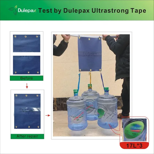 Miniatura 2 de Dulepax - Cinta de reparación de tela ultra fuerte, 16.4 pies x 2.95 pulgadas, ideal para cubiertas de barco, tiendas de campaña, toldos, cubiertas