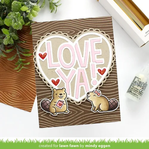 Miniatura 2 de LAWN FAWN Troquel de corte de césped con diseño gigante Love Ya