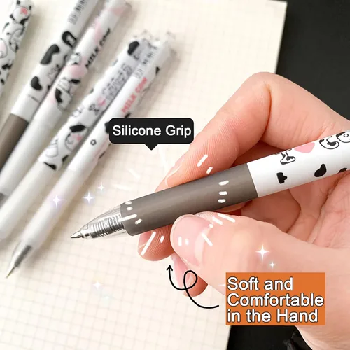 Miniatura 2 de Lindos bolígrafos kawaii de tinta negra de 0.020 in, punta fina, bolígrafo de escritura suave para suministros escolares de oficina, regalos