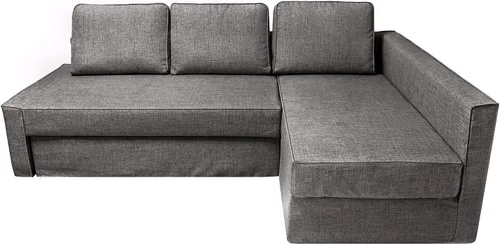 Miniatura 19 de IKEA Friheten - Funda de sofá cama para sofá cama pequeño, fundas de sofá para sala de estar con cojín y fundas de almohada (S-12, diván derecho)