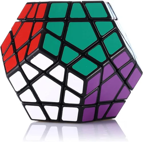 Miniatura 6 de Dreampark Cubo de velocidad Megaminx 3x3, juguete de rompecabezas, negro