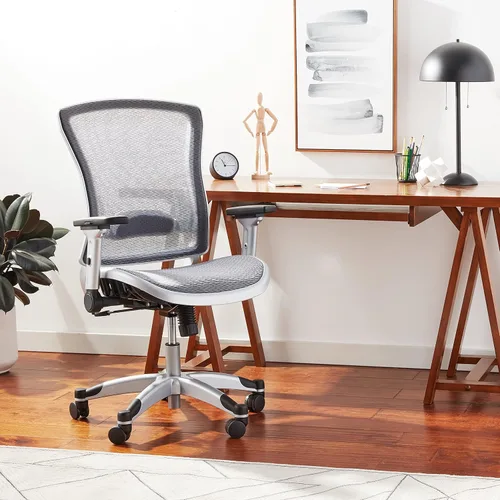 Miniatura 17 de Space Seating Silla de oficina de rejilla de aire ejecutiva serie 317 con respaldo de malla transpirable, soporte lumbar, control de inclinación