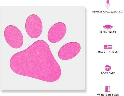 Miniatura 2 de Plantilla de pata de perro - Plantillas de huellas para mascotas