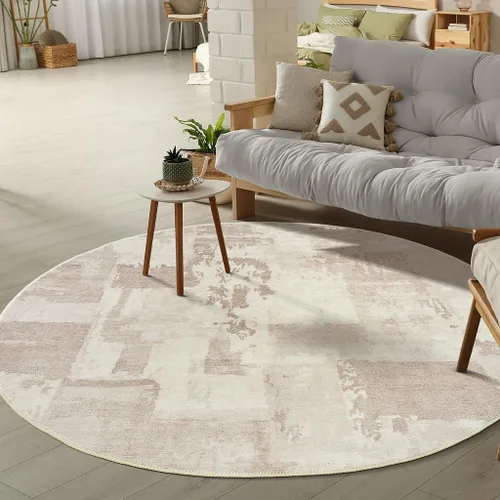 Miniatura 92 de GLN Rugs Bohemian Collection - Alfombra de felpilla lavable a máquina, bohemio vintage, antideslizante, alfombra de felpilla de pelo bajo, alfombra
