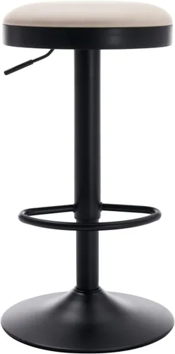 Miniatura 16 de CIMOTA Juego de 2 taburetes de bar redondos giratorios con espalda descubierta ajustable, taburete de bar moderno industrial para cocina, hogar