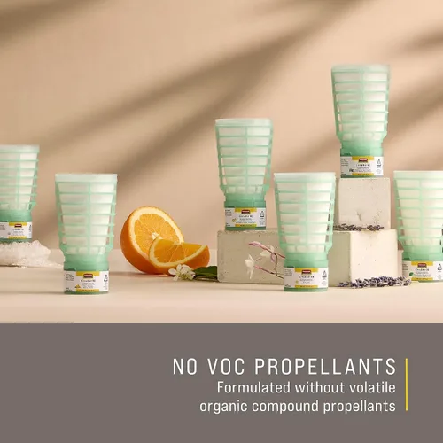 Miniatura 4 de Rubbermaid CirculAir 90 (TCell) - Recambio de ambientador y desodorante sólido, aroma a flor de mango, 6/caja (FG402369)