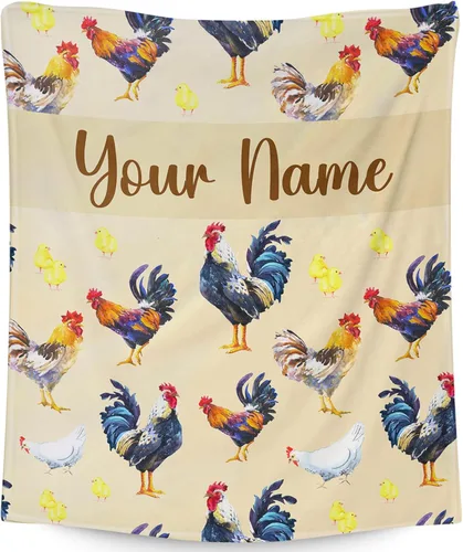 Miniatura 12 de Manta de pollo para regalo, 40 x 30 pulgadas, bonita manta para niñas y mujeres, mantas negras suaves y peludas para regazo y silla