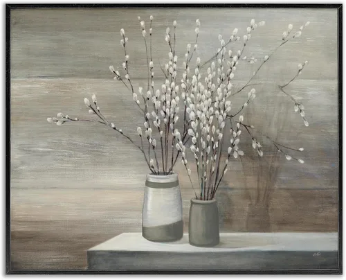 Miniatura 17 de Stupell Industries Ramos florales antiguos en frascos, arte giclée enmarcado, blanco, 20 x 16 pulgadas, fácil de colgar y resistente, fabricado