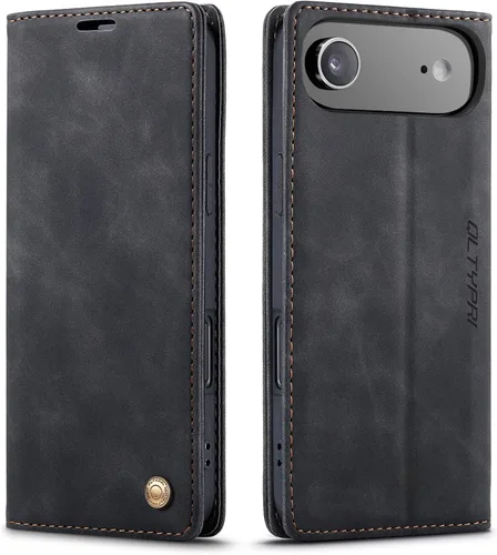QLTYPRI Para iPhone Air Case Wallet Con Tarjetero, Vintage PU Cuero Kickstand Cierre Magnético A Prueba De Golpes Folio Libro Funda Para IPhone 17