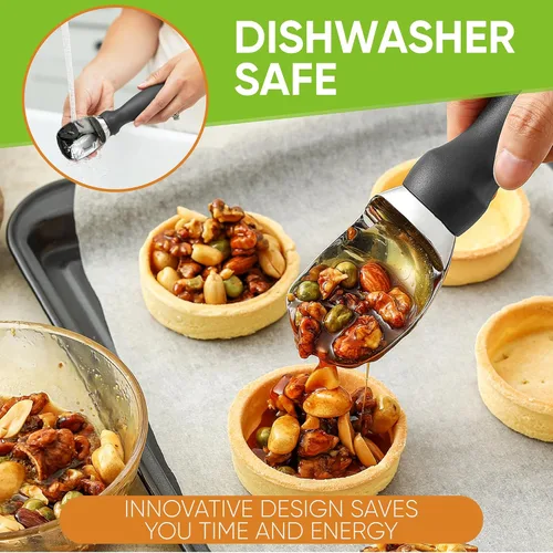 Miniatura 7 de Spring Chef - Cucharada de helado resistente con mango suave y cómodo, apta para lavavajillas, utensilio de cocina profesional de metal para yogur