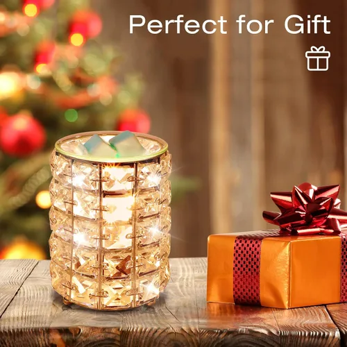 Miniatura 7 de STRN Calentador de cera de cristal, quemador eléctrico de cera para cubos de cera, regalos del día de San Valentín, decoración de fragancia