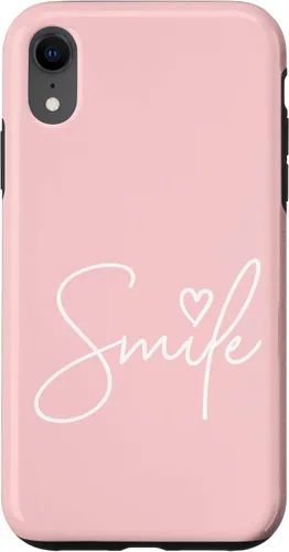 Miniatura 25 de Linda funda de sonrisa rosa claro para iPhone 17
