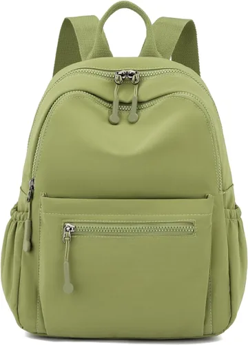 Miniatura 21 de Tanweibago Mini mochilas de nailon para mujer, mochilas pequeñas de 11L para mujer, mochila ligera casual para mujer, mochila de viaje de compras