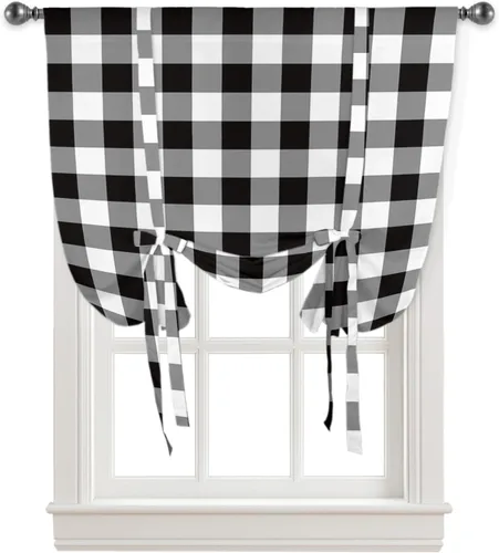 Miniatura 9 de Cortinas de globo de Navidad de Papá Noel rosa para ventanas, paneles de dormitorio de árbol de Navidad de 54 pulgadas de largo, con aislamiento