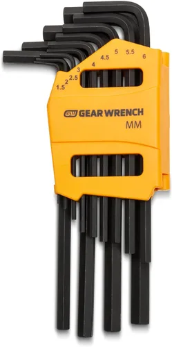GEARWRENCH Juego de llaves hexagonales métricas de brazo corto de 10 piezas - 83501