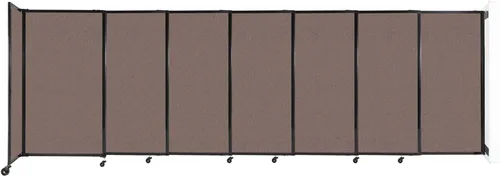 Miniatura 96 de Divisor de habitación de pared recta deslizante montado en la pared Anchos ajustables Ruedas de bloqueo Separador de habitación Paneles