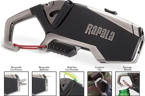 Miniatura 2 de Rapala Multiherramienta Fishermans Negro/Plata, Talla única
