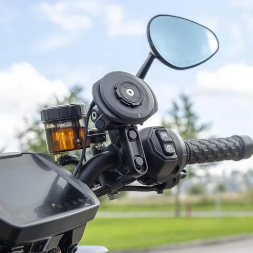 Miniatura 7 de Quad Lock Soporte de embrague de freno para motocicleta, compatible con MAG y fundas originales para soporte de teléfono de motocicleta