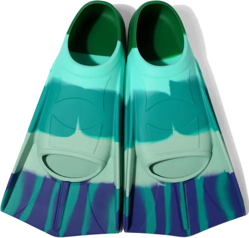 Miniatura 11 de Aletas de natación para niños, aletas de entrenamiento de natación de hoja corta para jóvenes