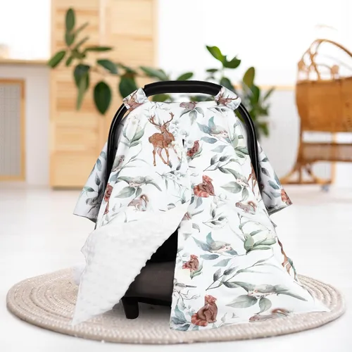 Miniatura 6 de TANOFAR Funda para Asiento de Coche para Bebé, Toldo para Asiento de Coche con Apertura Peekaboo para Bebés, Toldo Suave y Transpirable