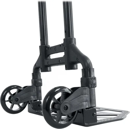 Miniatura 7 de Rockville GigMate - Carrito de mano de aluminio para DJ/músico de 154 libras, se pliega en plano, ruedas de goma grandes, cuerda elástica incluida