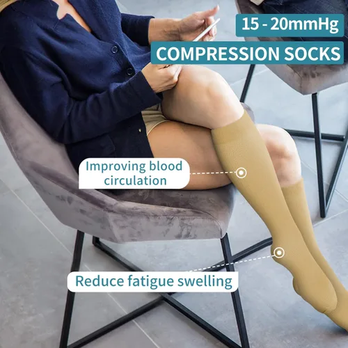 Miniatura 79 de Calcetines de compresión para mujeres y hombres (3 pares) – El mejor apoyo para enfermeras, correr, senderismo, recuperación y calcetines de vuelo