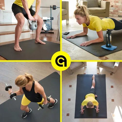 Miniatura 4 de ActiveGear Alfombrilla de ejercicio grande para entrenamiento en casa Suelo de gimnasio de entrenamiento para gimnasio en casa Alfombrilla