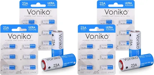 Miniatura 8 de Voniko Batería alcalina de 23 A – Baterías Ultra 23A (paquete de 6) – Batería A23 de 12 voltios de larga duración para timbres y control remoto