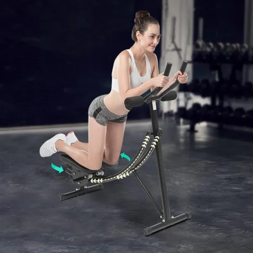 Miniatura 7 de Máquina abdominal, equipo de entrenamiento AB para ejercicio abdominal y entrenamiento de fuerza, máquina abdominal ajustable para entrenamiento