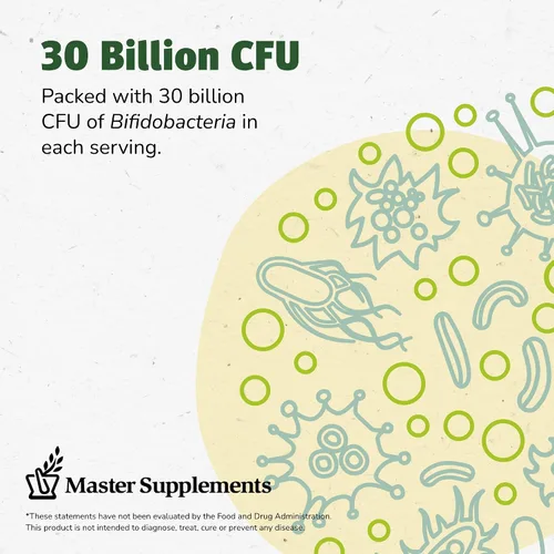 Miniatura 5 de Master Supplements TruBifido - 30 cápsulas - Potente probiótico para la salud y la energía del colon - Refuerzo inmunológico, apoya la regularidad