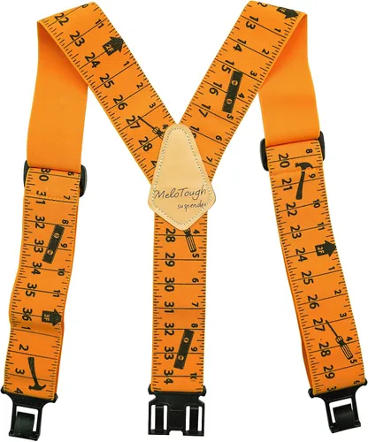 MELOTOUGH Tirantes de clip para cinturón para hombre, tirantes de Perry con 2 pulgadas de ancho, tirantes no metálicos para vestido casual, lugar de