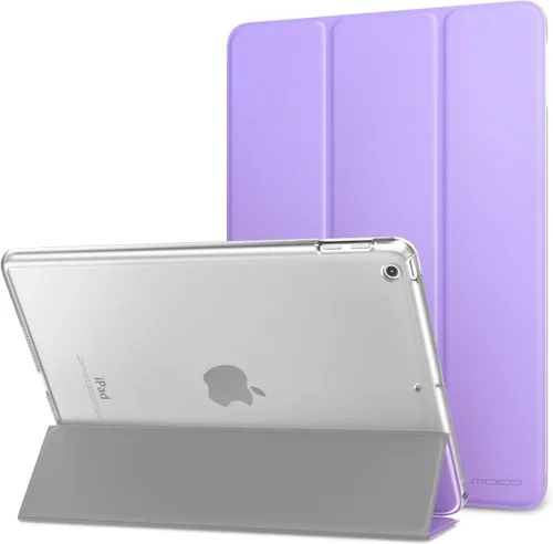 Miniatura 36 de MoKo Funda para iPad 9.7 2018/2017 de 5ª / 6ª Generación - Funda delgada y ligera con soporte para Smartphone con parte trasera translúcida