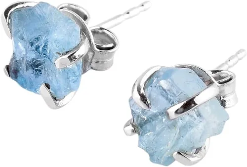 Miniatura 8 de AA Piedras Preciosas en Bruto Cristales de Piedras Ásperas Aretes de Perno Delicados para Mujeres, Joyería de Boda Hecha a Mano de Piedras