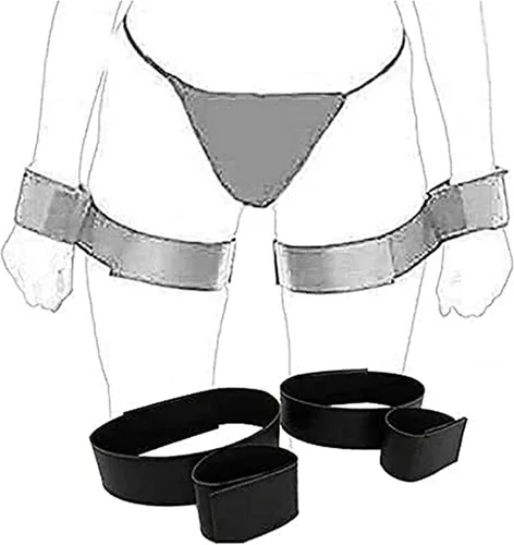 Miniatura 7 de Juego de cadenas sexuales de bondage, correas de sujeción ajustables para muñeca y tobillo, cuerdas y cordones para adultos, bandas de resistencia